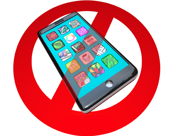 تلفن همراه - ممنوع 