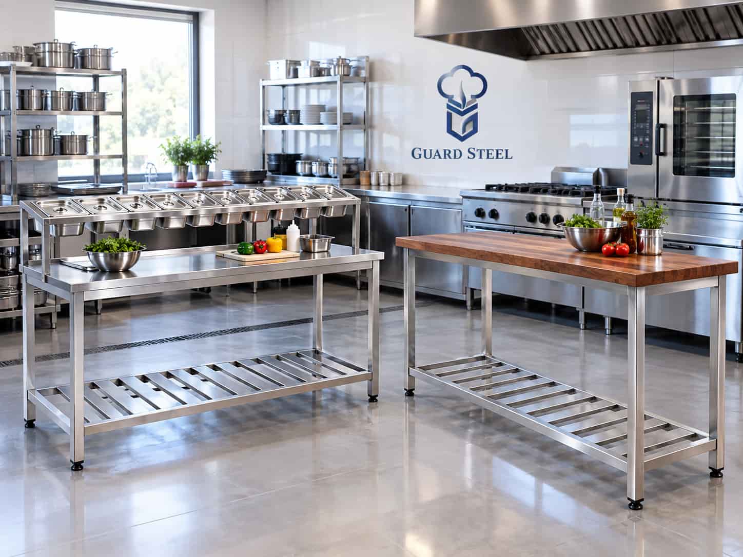 Stainless steel work table میز کار استیل