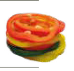 فلفل دلمه‌ای اسلایس شده با برش دهنده ظریف RG-250