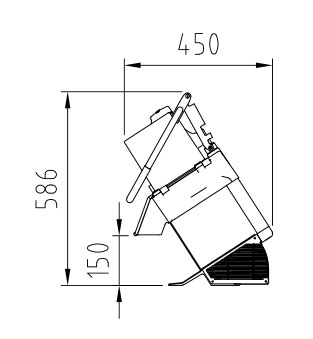 نمودار ابعاد خلال کن صنعتی هالد rg-250 نمودار ابعاد خلال کن صنعتی هالد rg-250