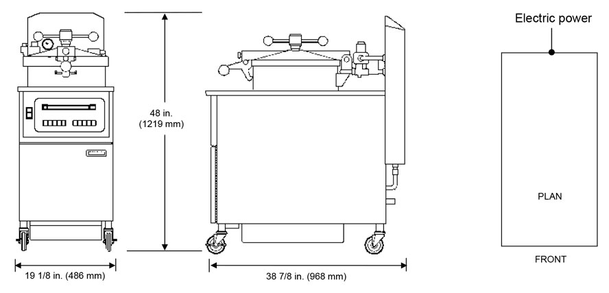 نمودار سرخ کن مرغ کنتاکی هنی پنی مدل 8000 نمودار سرخ کن مرغ کنتاکی هنی پنی مدل 8000